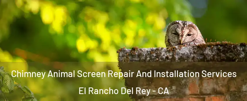 Chimney Animal Screen Repair And Installation Services El Rancho Del Rey - CA
