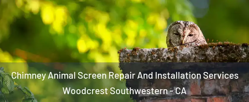 Chimney Animal Screen Repair And Installation Services Woodcrest Southwestern - CA