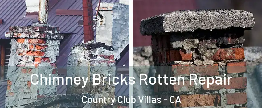 Chimney Bricks Rotten Repair Country Club Villas - CA