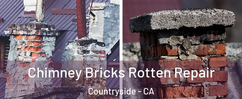 Chimney Bricks Rotten Repair Countryside - CA