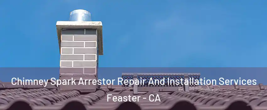 Chimney Spark Arrestor Repair And Installation Services Feaster - CA