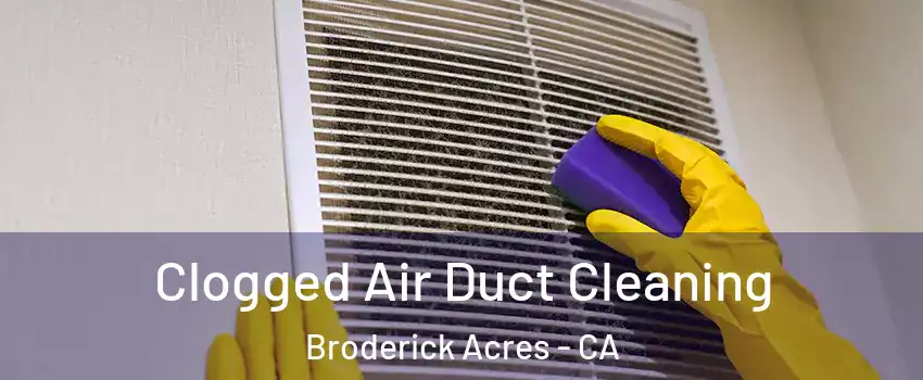 Clogged Air Duct Cleaning Broderick Acres - CA