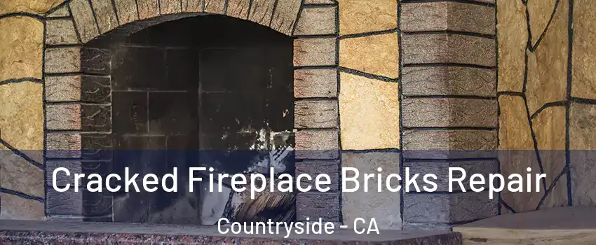 Cracked Fireplace Bricks Repair Countryside - CA