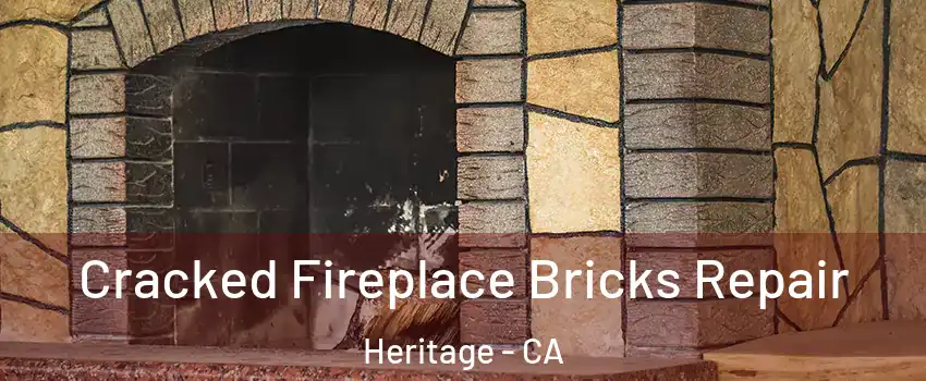 Cracked Fireplace Bricks Repair Heritage - CA