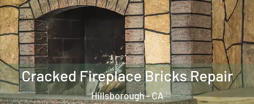Cracked Fireplace Bricks Repair Hillsborough - CA