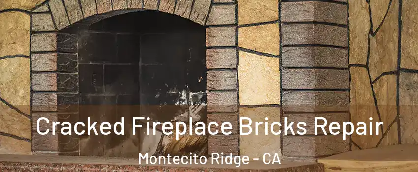 Cracked Fireplace Bricks Repair Montecito Ridge - CA