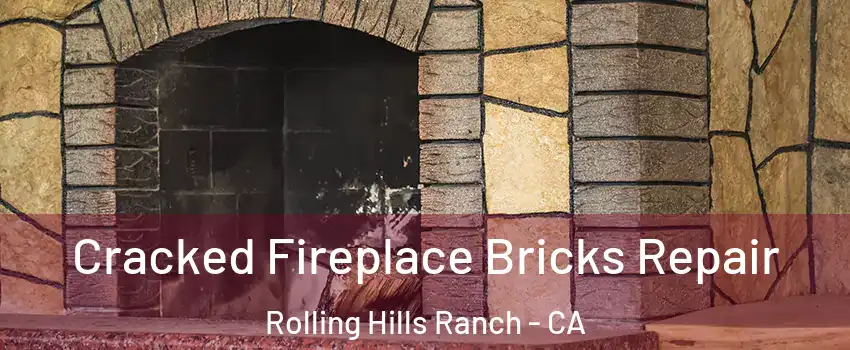 Cracked Fireplace Bricks Repair Rolling Hills Ranch - CA