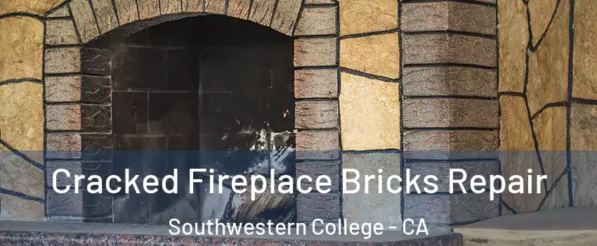 Cracked Fireplace Bricks Repair Southwestern College - CA