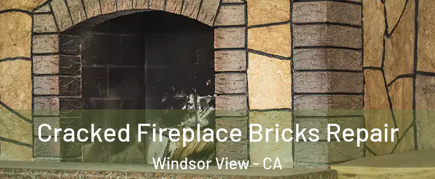 Cracked Fireplace Bricks Repair Windsor View - CA