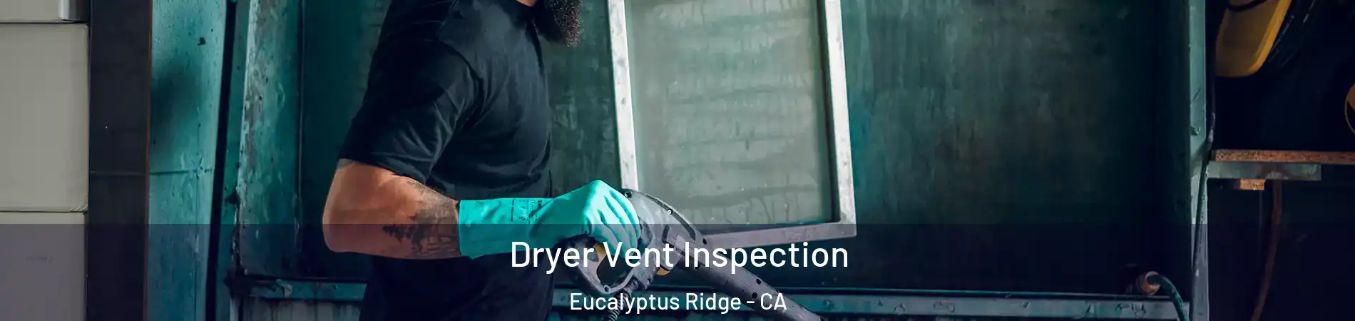 Dryer Vent Inspection Eucalyptus Ridge - CA
