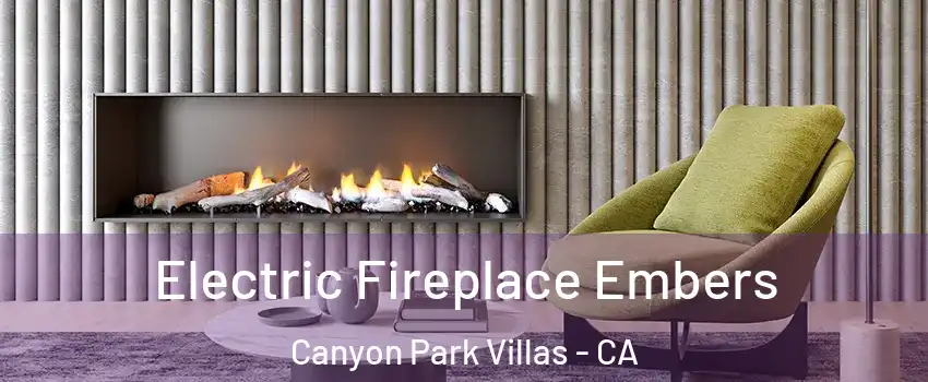Electric Fireplace Embers Canyon Park Villas - CA