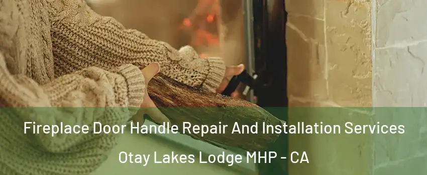 Fireplace Door Handle Repair And Installation Services Otay Lakes Lodge MHP - CA