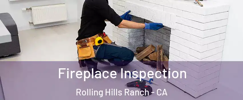 Fireplace Inspection Rolling Hills Ranch - CA