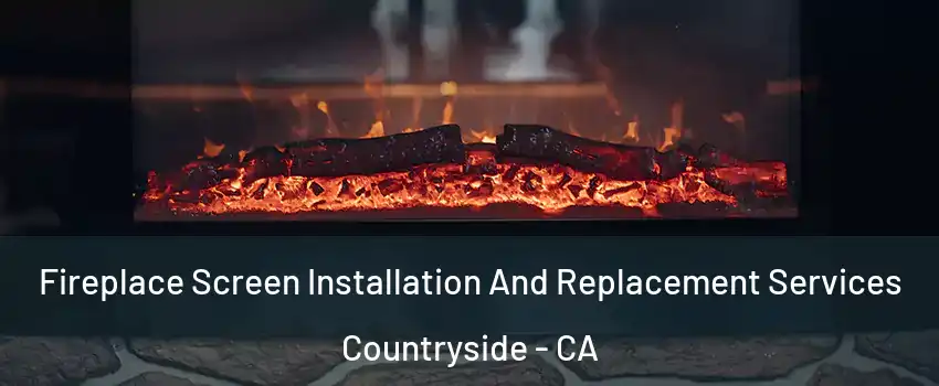 Fireplace Screen Installation And Replacement Services Countryside - CA