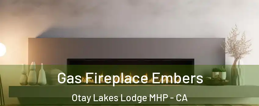 Gas Fireplace Embers Otay Lakes Lodge MHP - CA