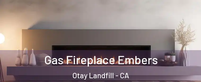 Gas Fireplace Embers Otay Landfill - CA