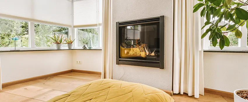Residential Fireplace Ceramic Glass Installation in Rolling Hills Ranch, CA