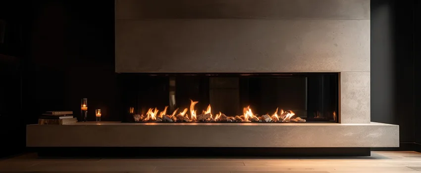 Gas Fireplace Ember Bed Design Services in Rolling Hills Ranch, California
