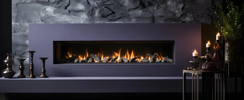 Ember Bed for Ventless Gas Fireplace in Rolling Hills Ranch, CA