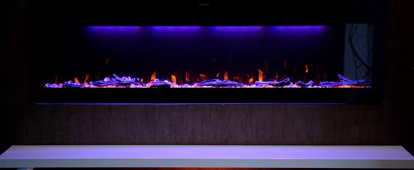 Dynamic Flame Color Fireplace Installation in Rolling Hills Ranch, CA
