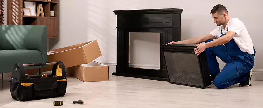 Old Rusted Metal Fireplace Repair And Replacement in Rolling Hills Ranch, CA