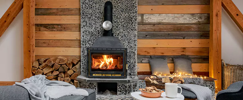 Thelin Hearth Products Direct Vent Gas Stove Fireplace Inspection in Hillsborough, California
