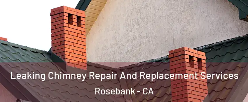 Leaking Chimney Repair And Replacement Services Rosebank - CA