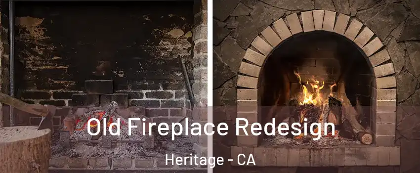 Old Fireplace Redesign Heritage - CA