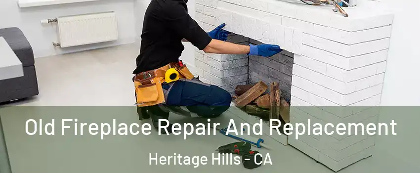 Old Fireplace Repair And Replacement Heritage Hills - CA