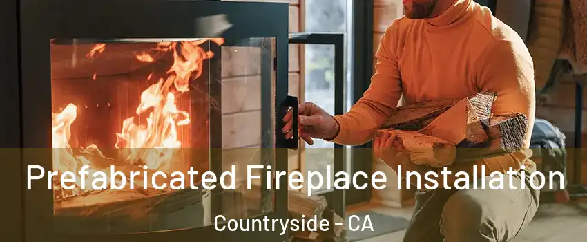 Prefabricated Fireplace Installation Countryside - CA