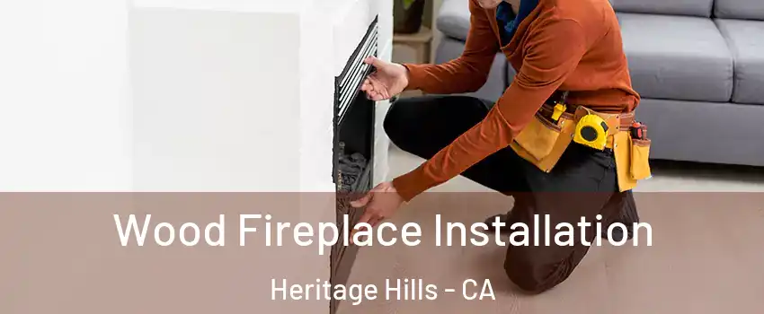 Wood Fireplace Installation Heritage Hills - CA